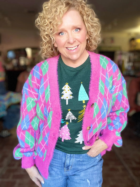 Outerwear Ali Argyle Cardigan