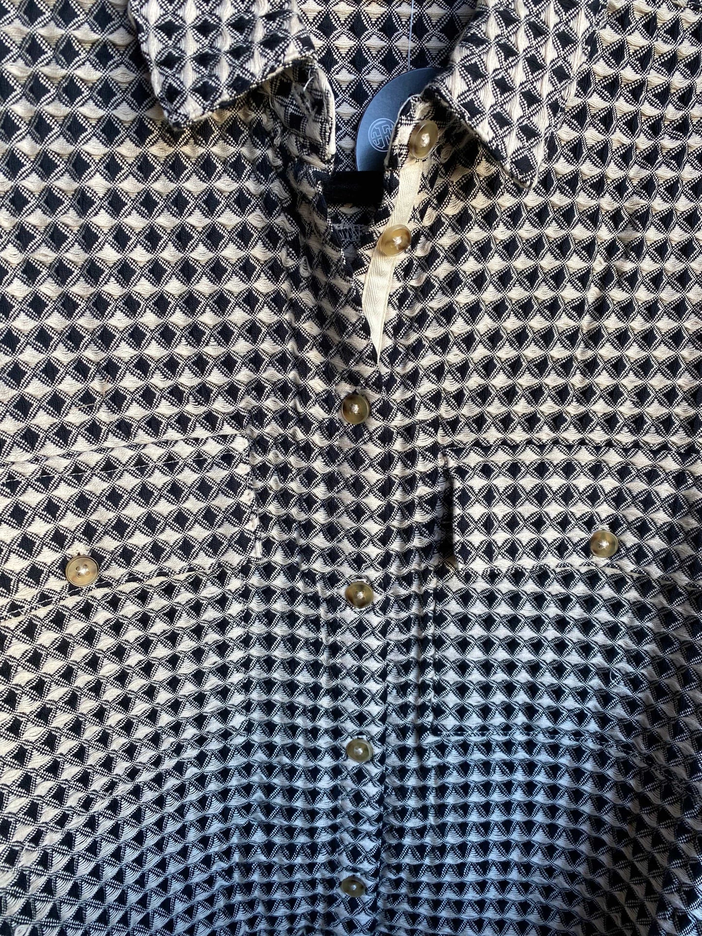 Outerwear Black and Cream Textured Jacket