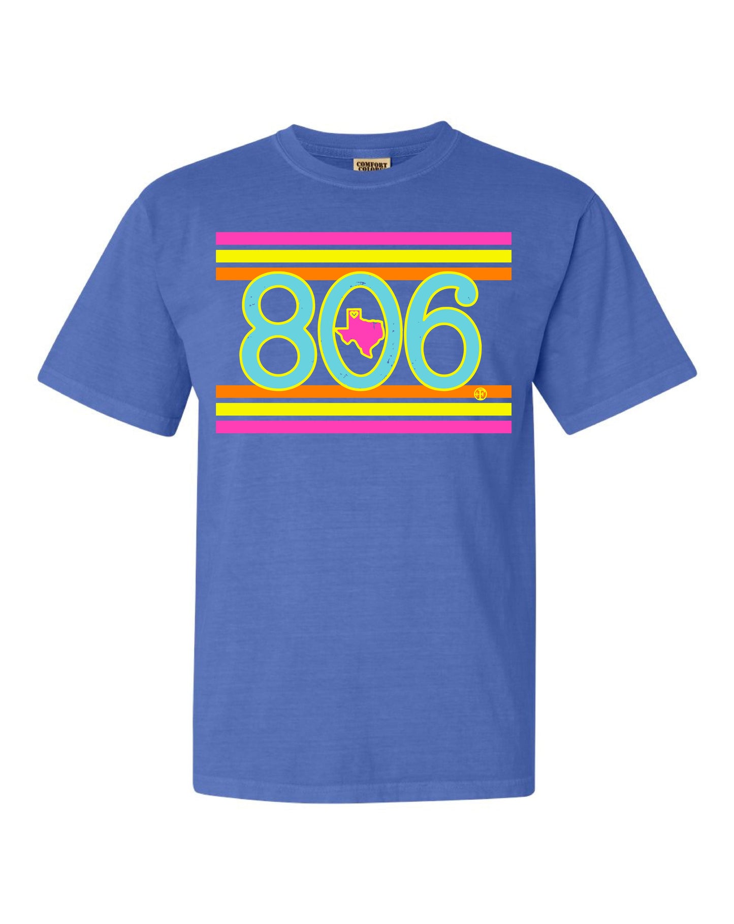 Graphic Tees Bright Stripe 806 Tee Blue