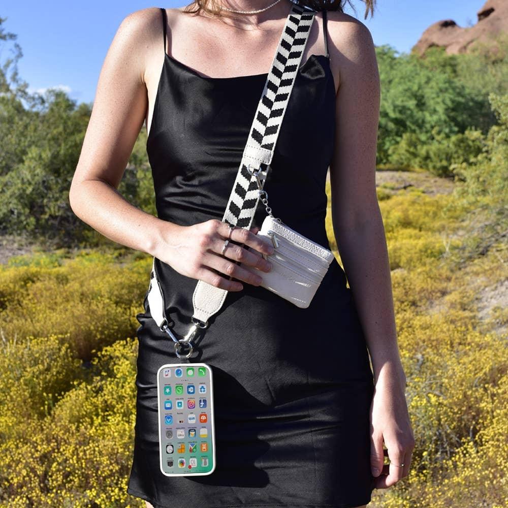 Accessories Clip & Go Strap w/Zippered Pouch Chevron