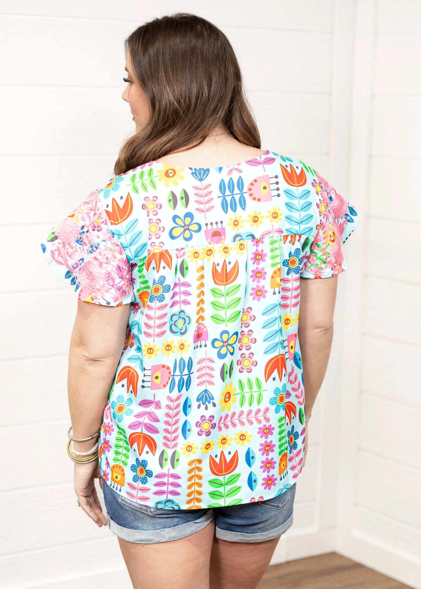 Floral Fiesta Embroidered Blouse