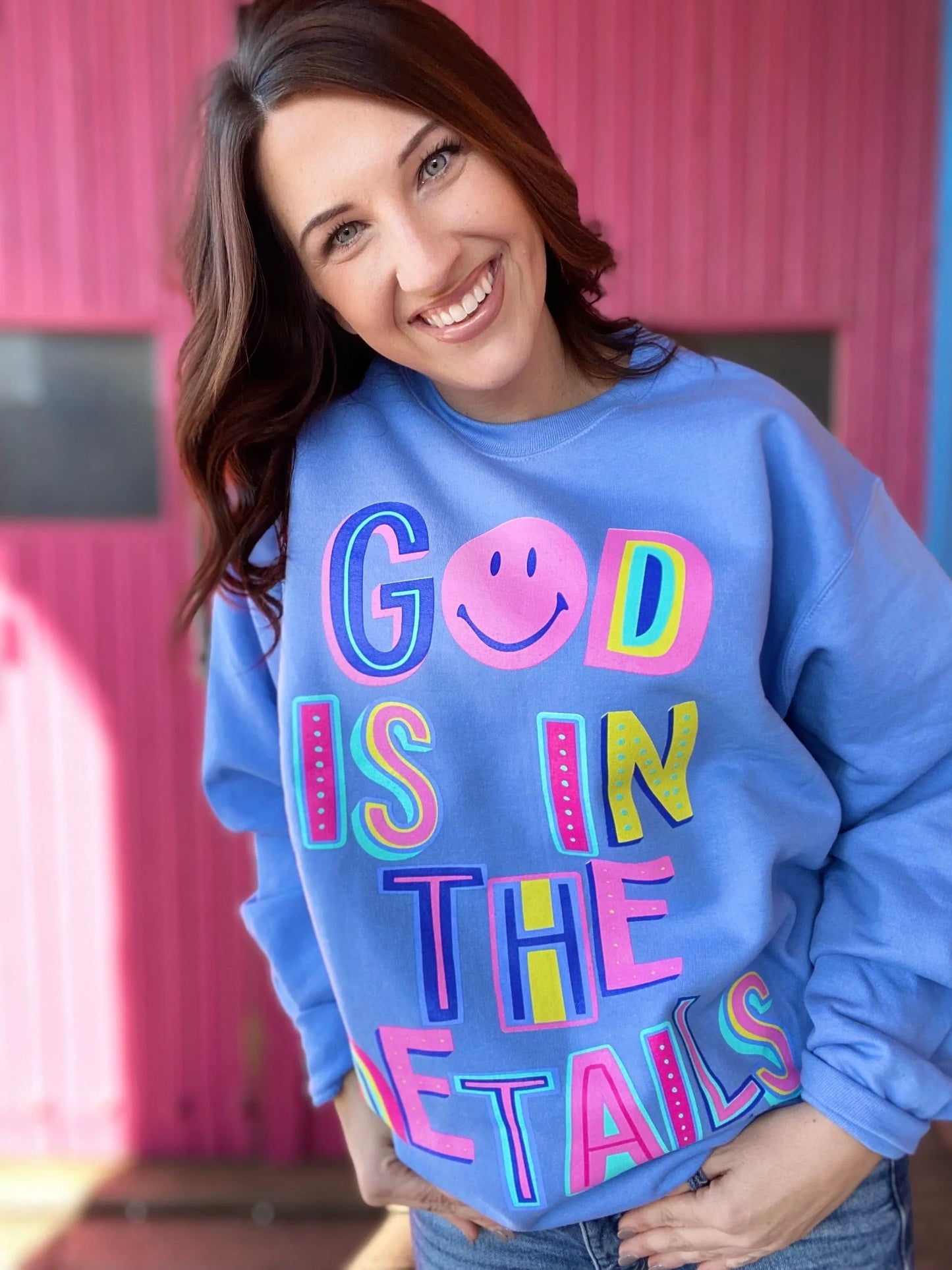 Graphic Tees God is in the Details Crewneck