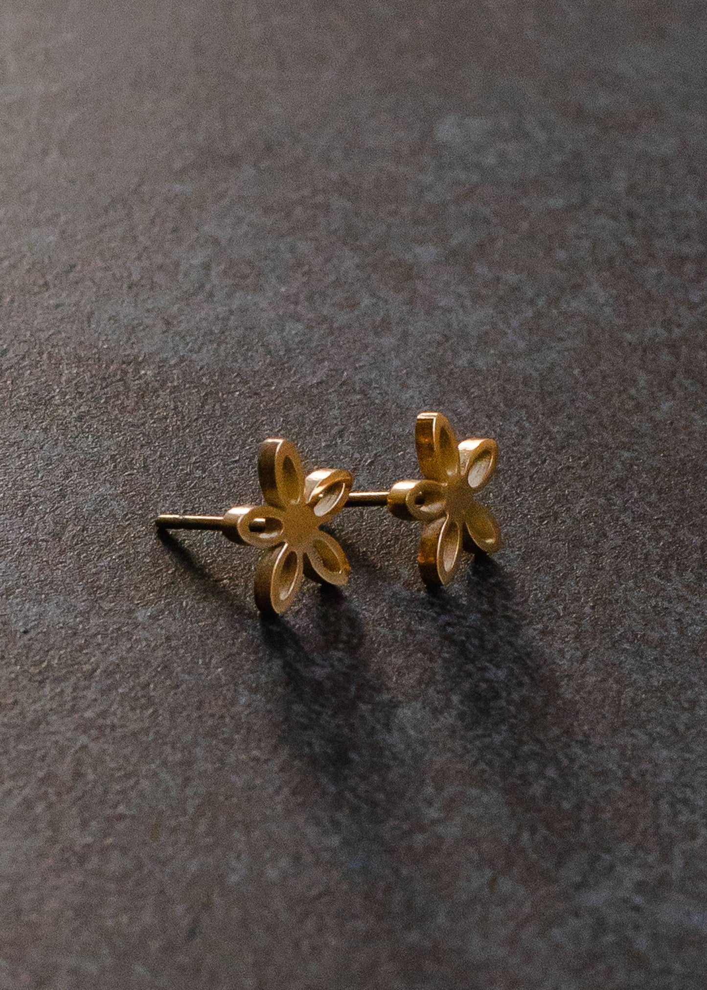Earrings Gold Star Flower Stud Earrings