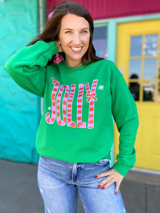 Graphic Tees Jolly Green Crewneck Sweatshirt