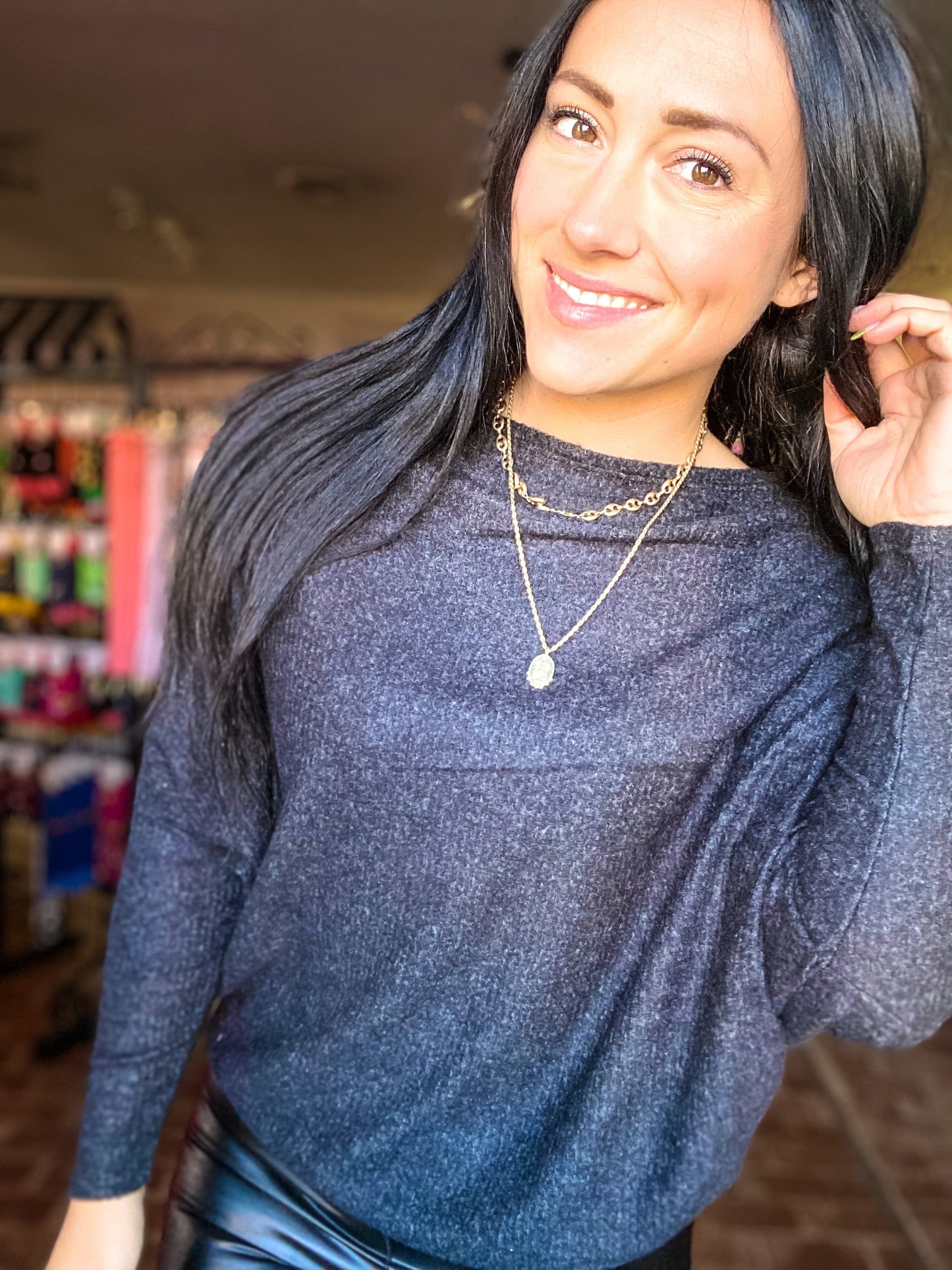 Shirts & Tops Jorjie Off the Shoulder Sweater-Black