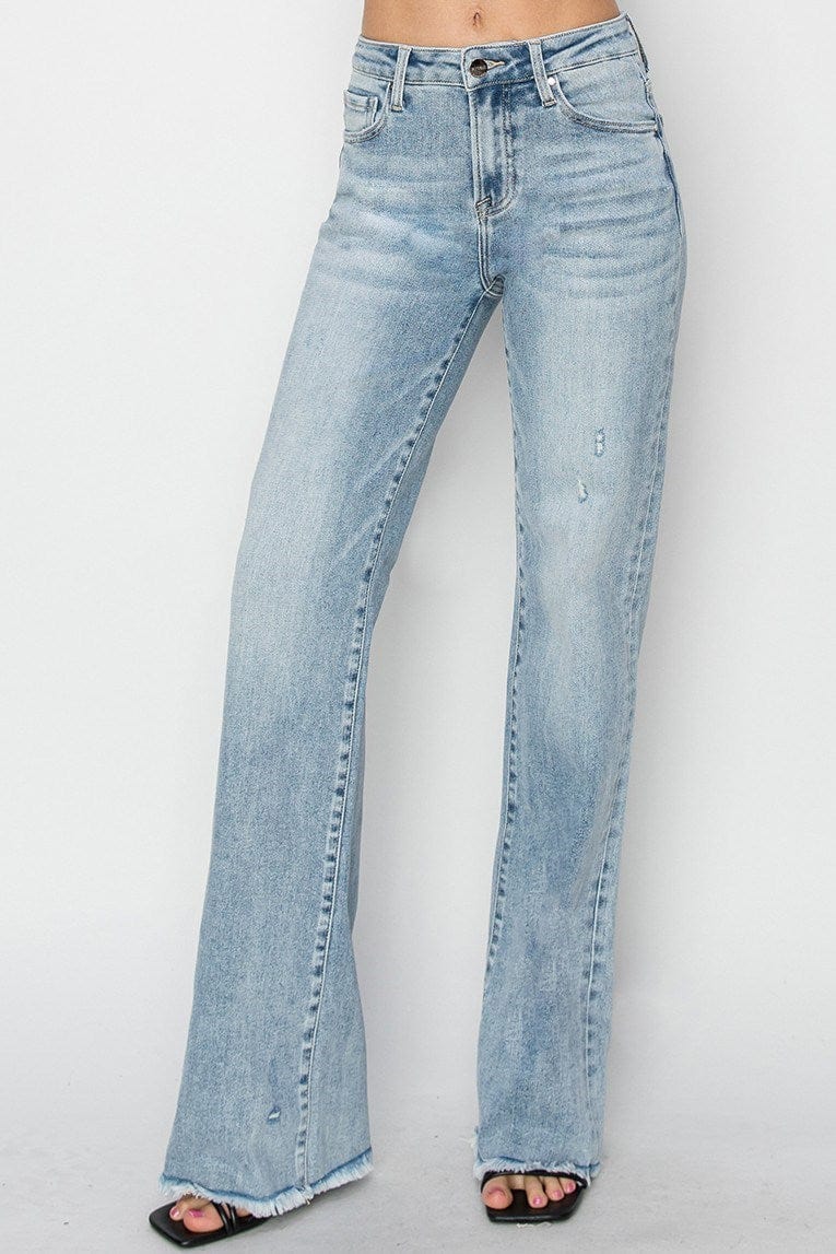 Bottoms Risen Jeans Full Length Straight