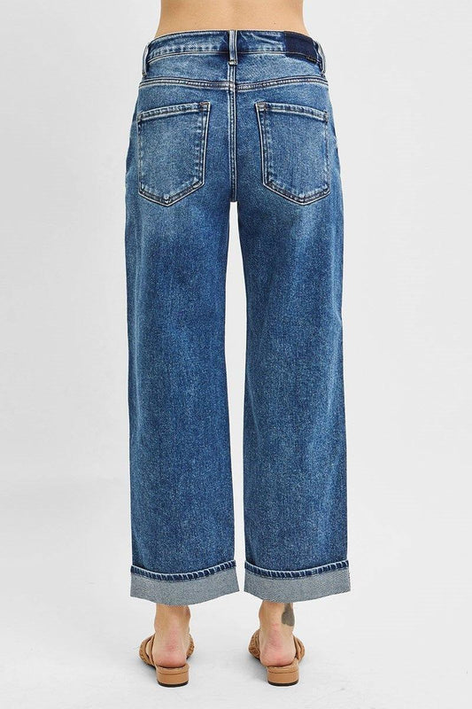 Bottoms Risen Mid Rise Boyfriend