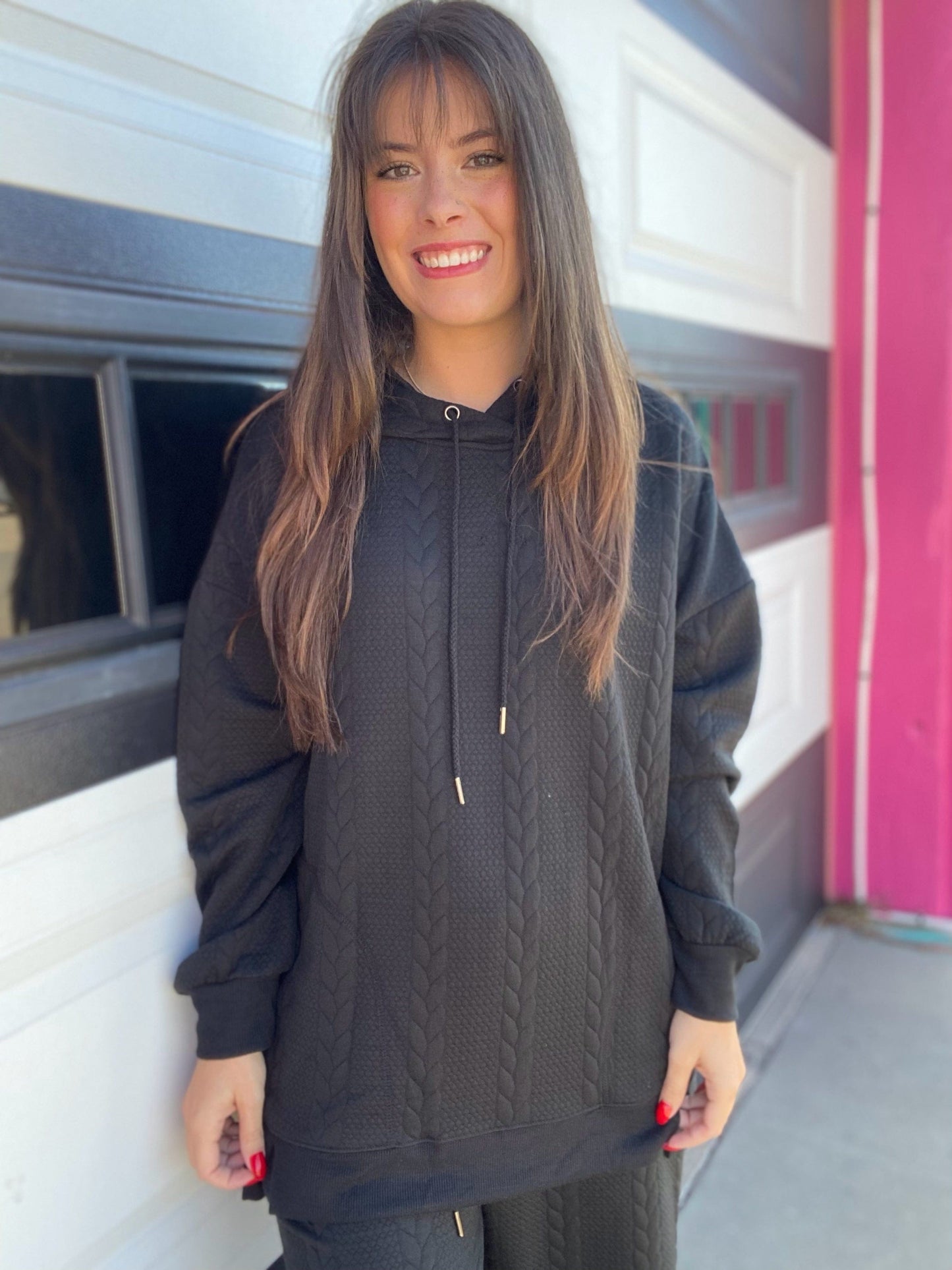 Set Shandi Sweater Look Set- Black