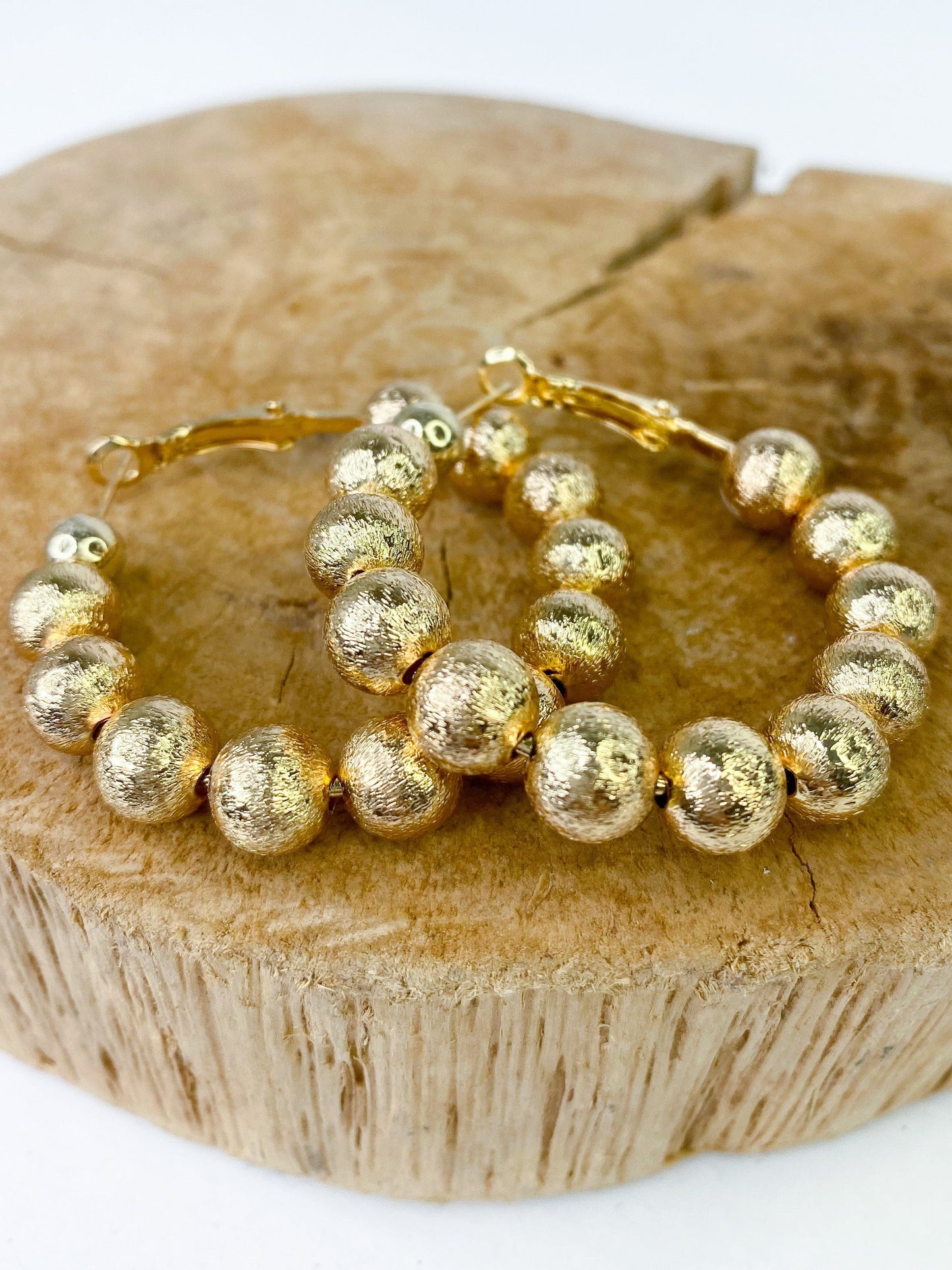 Earrings Sparkle Orb Hoop