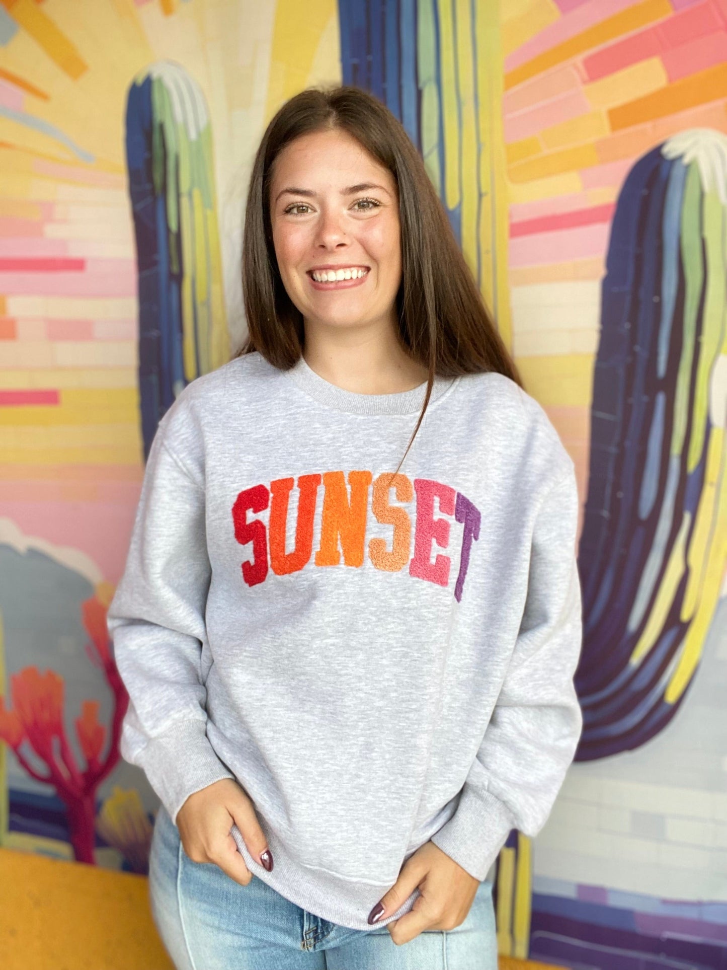 apparel Sunset Embroidered Sweatshirt