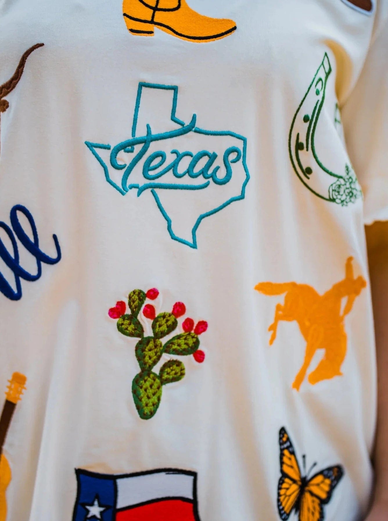Texas Proud Embroidered Tee