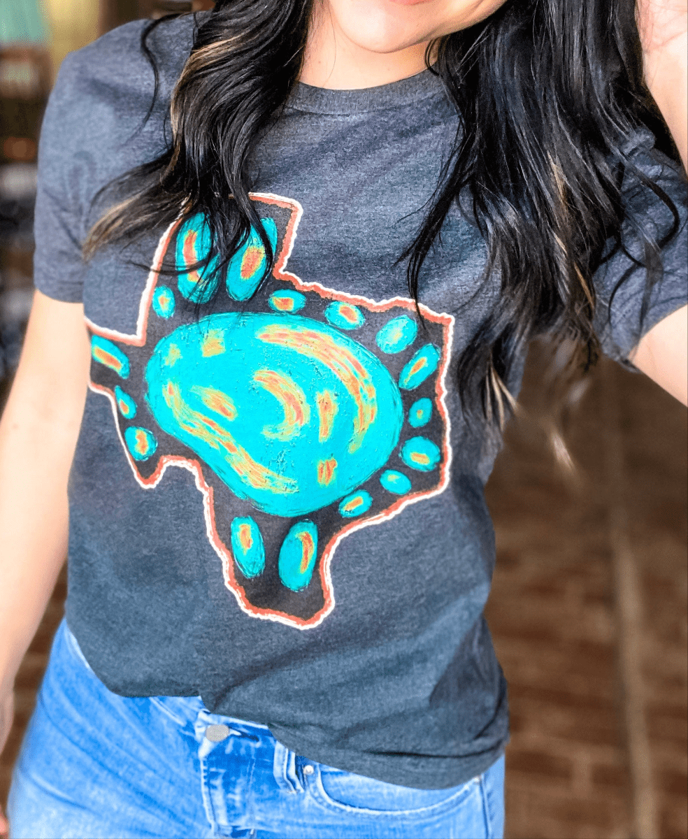 Graphic Tees Turquoise Jewel Texas Tee