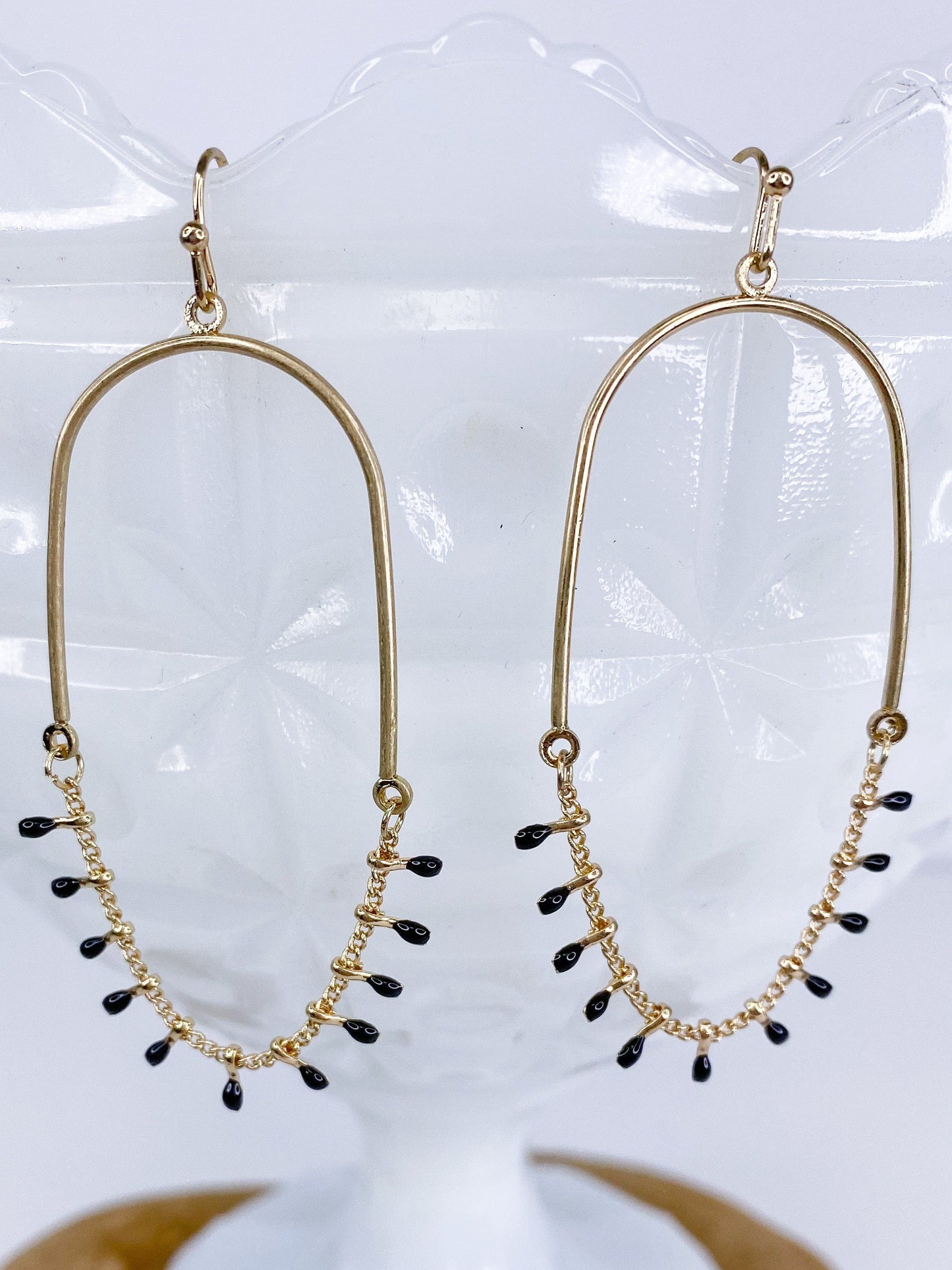 Earrings Hippie Chix Earring- Black