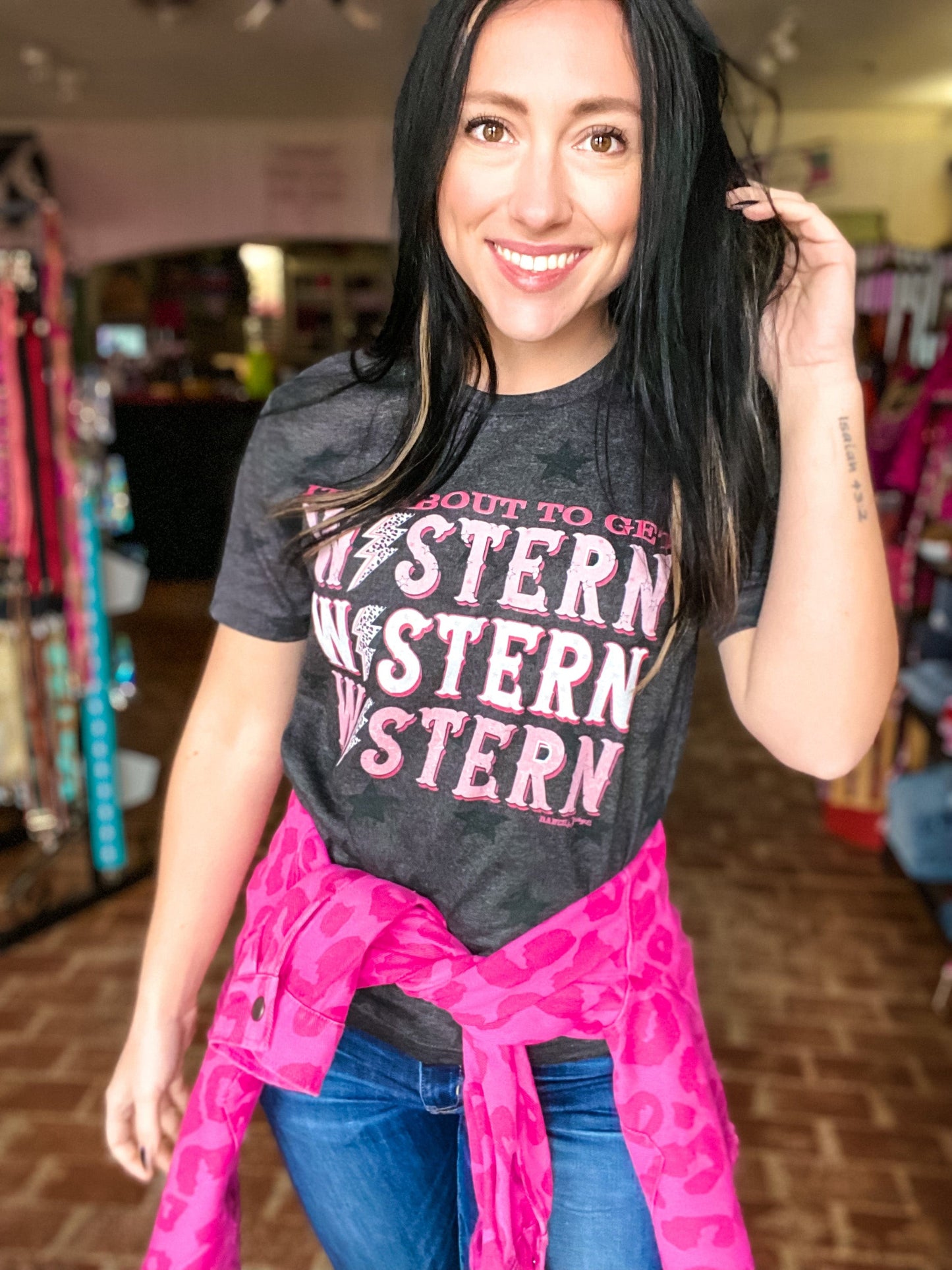 Graphic Tees It's About to get Western Tee