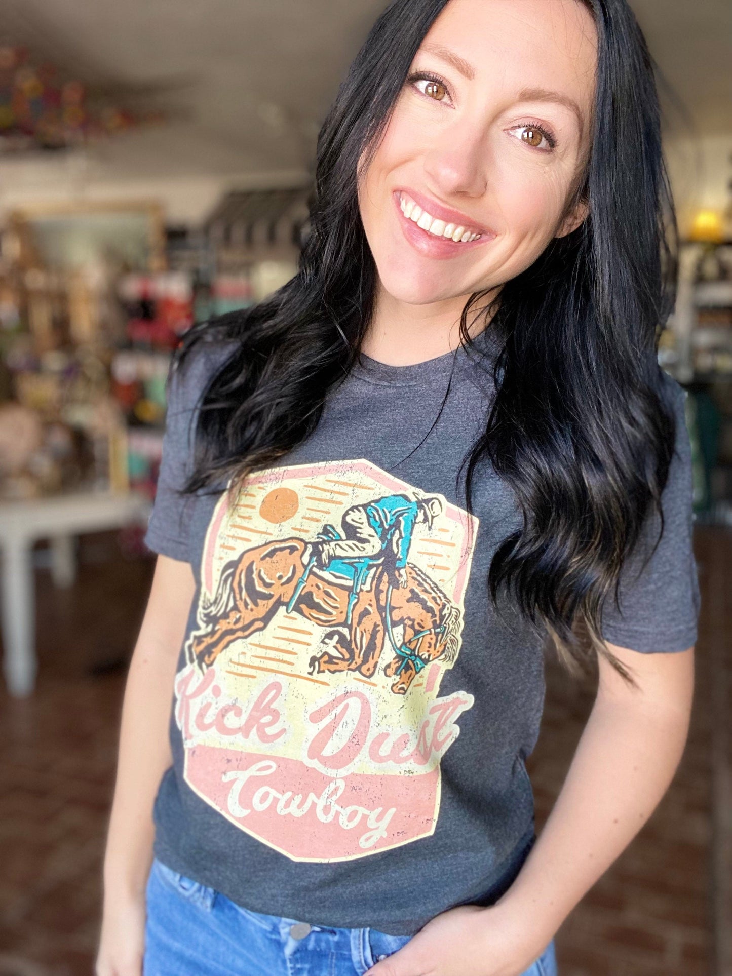 Graphic Tees Kick Dust Cowboy Tee