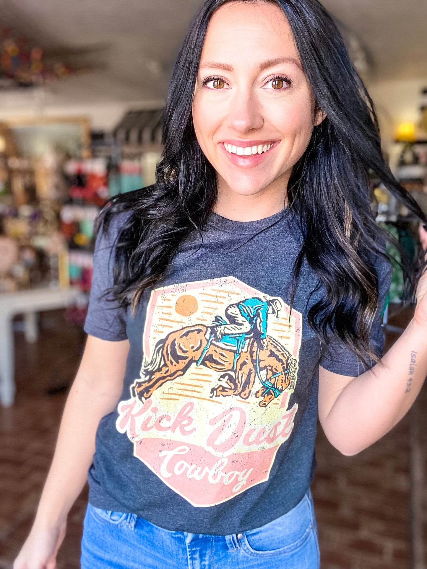 Graphic Tees Kick Dust Cowboy Tee