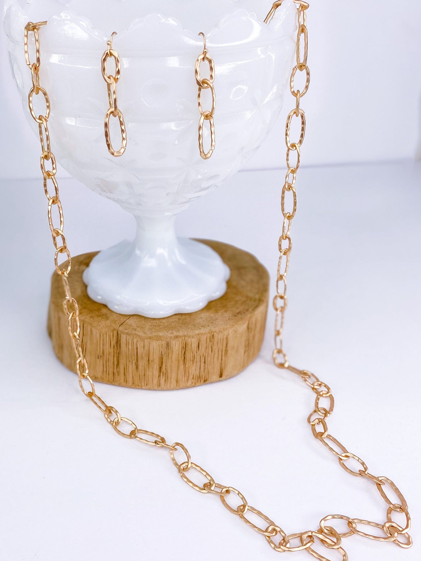 Necklaces Matte Link Earring