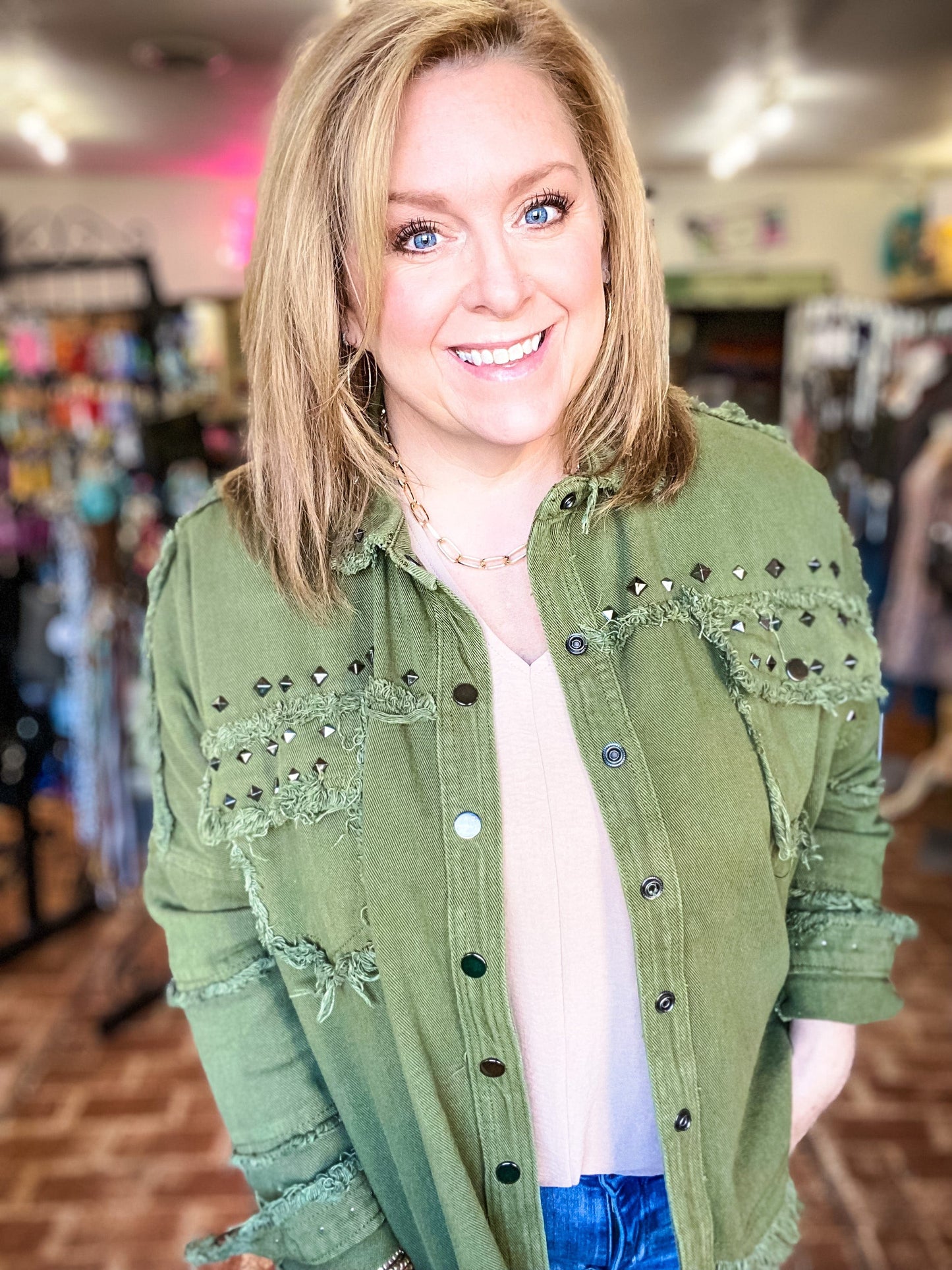 Outerwear Olivia Studded Jacket
