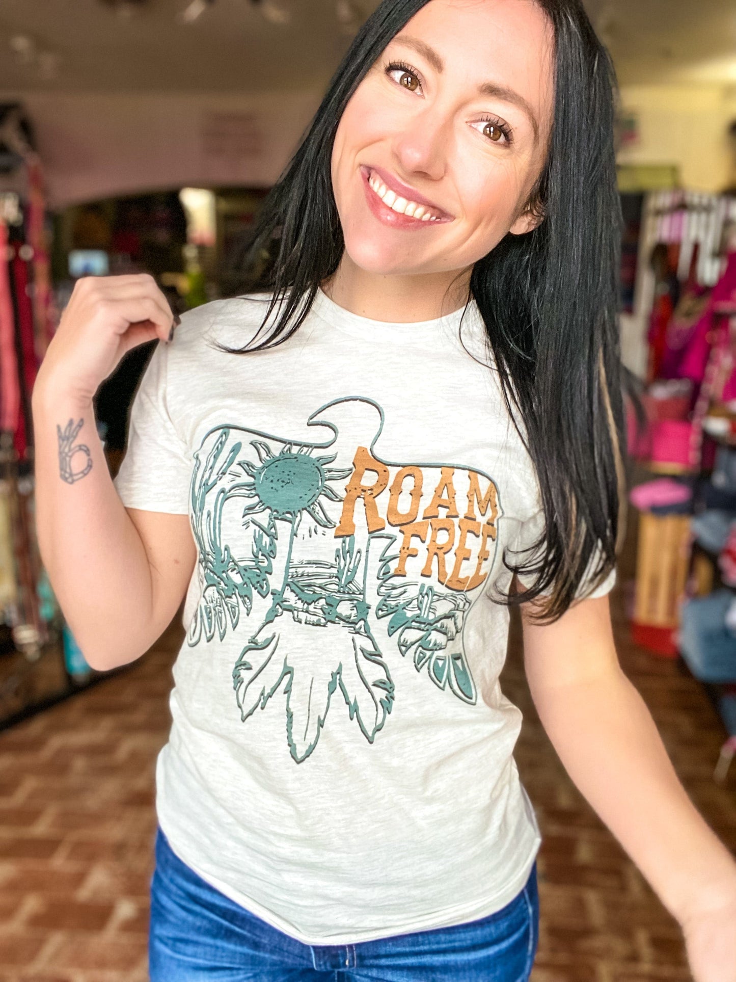 Graphic Tees Roam Free Thunderbird Tee