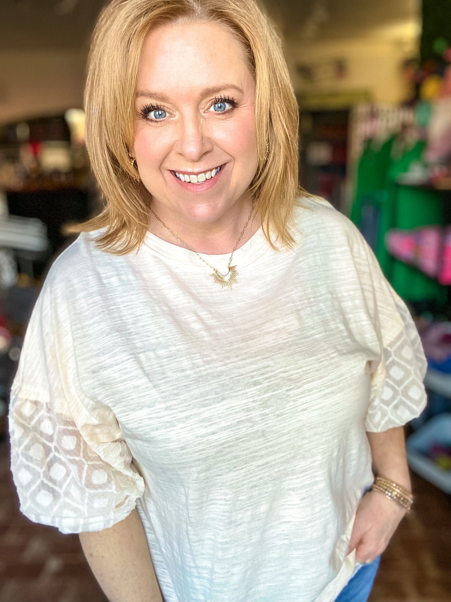 Tops Suzi Vanilla Top