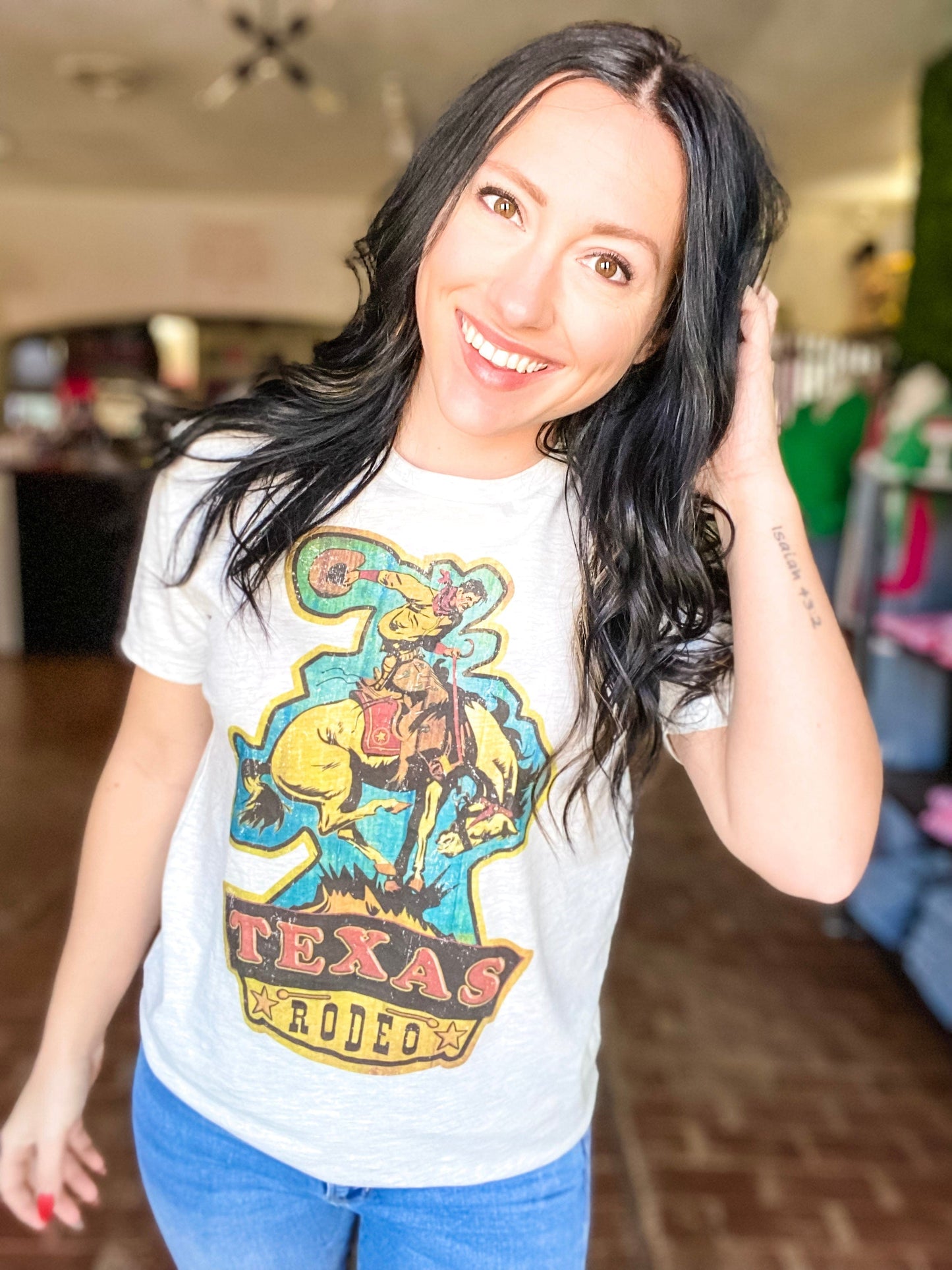 Graphic Tees Texas Rodeo Bronc Tee