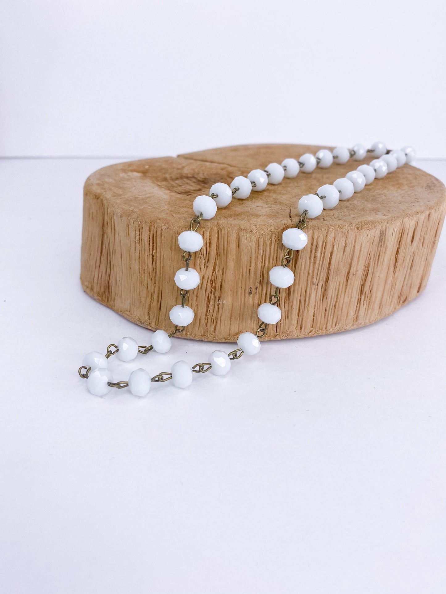 Necklaces Crystal Choker White