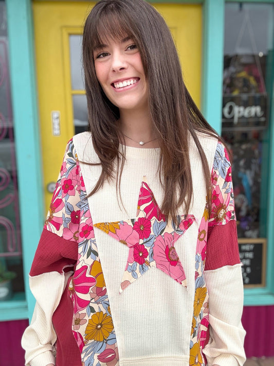 Tops BiBi Star Floral Pullover