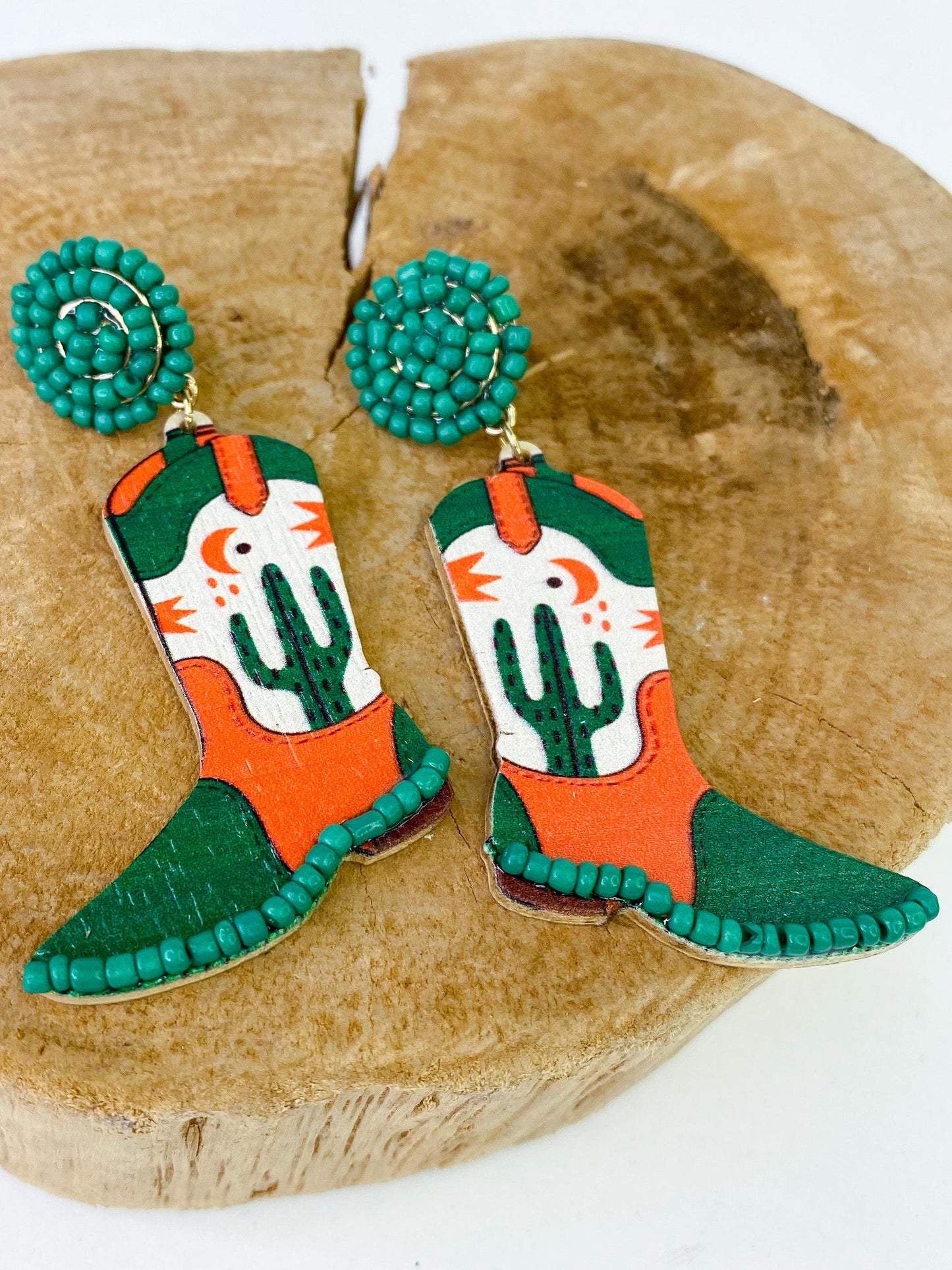 Earrings Cactus Boot Earring