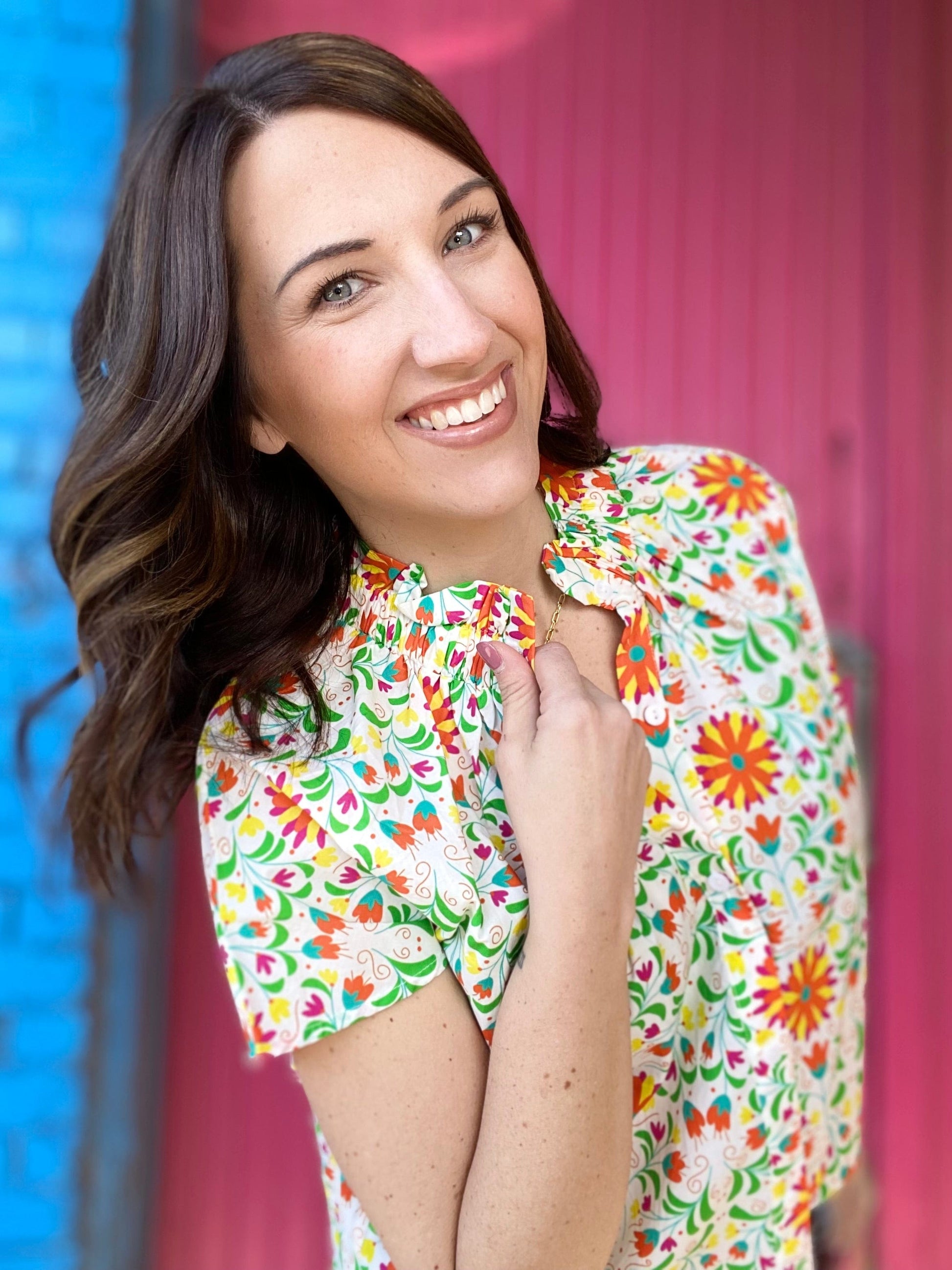 Chula Fun Floral Top