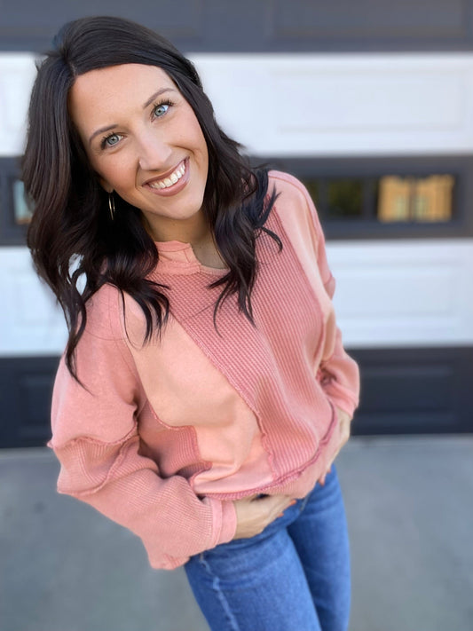 Outerwear Finlee Vneck Waffle Pullover