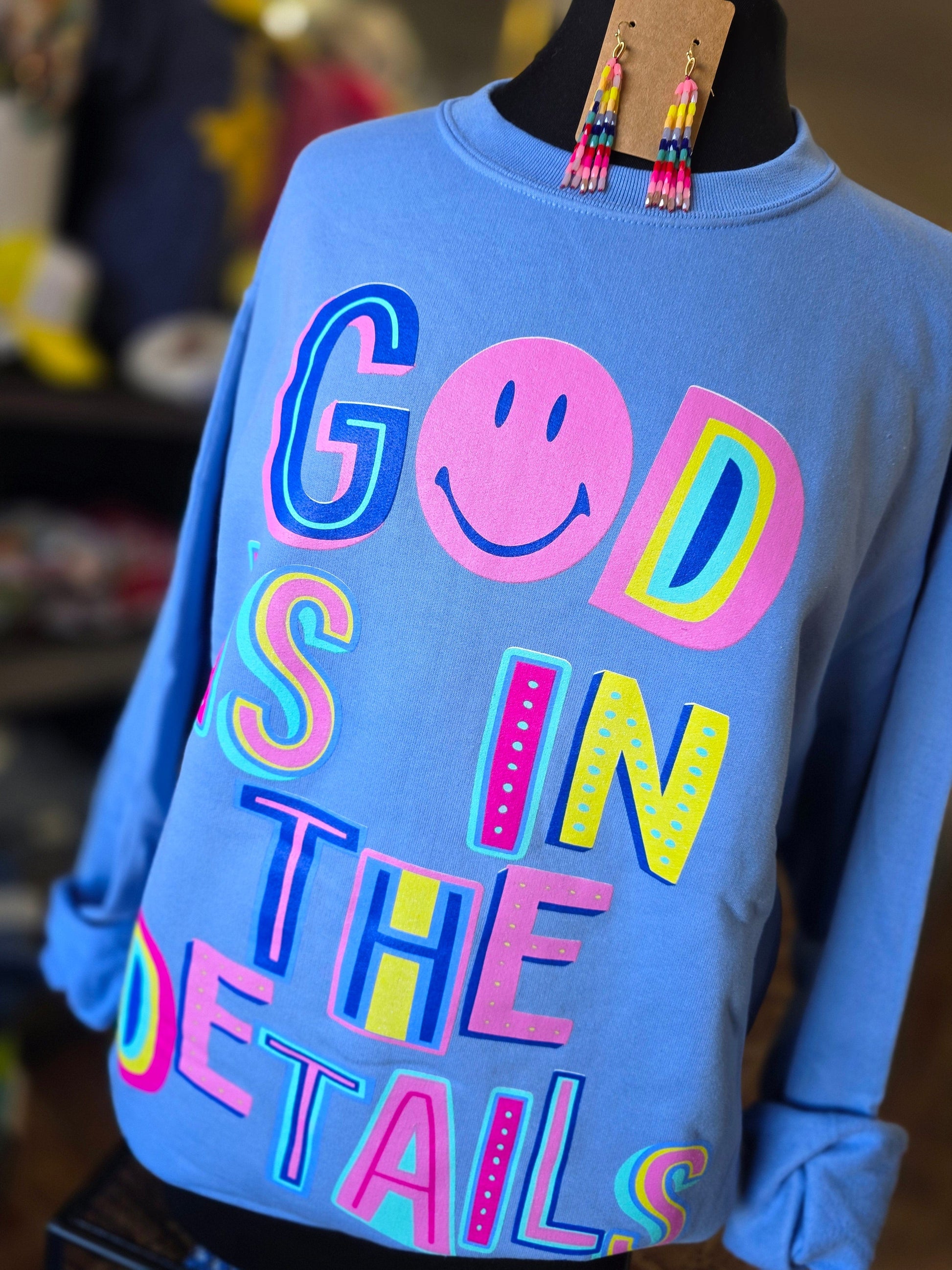 Graphic Tees God is in the Details Crewneck