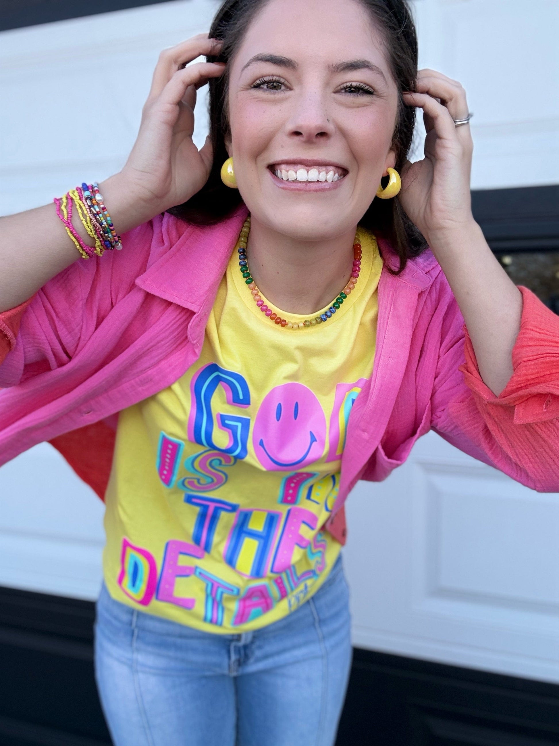 Graphic Tees God is in the Details Sunshine Tee