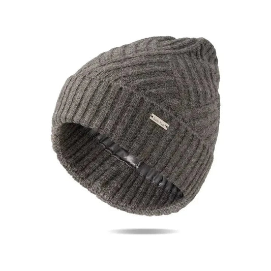 Other Goodies Gray Satin Lined Beanie