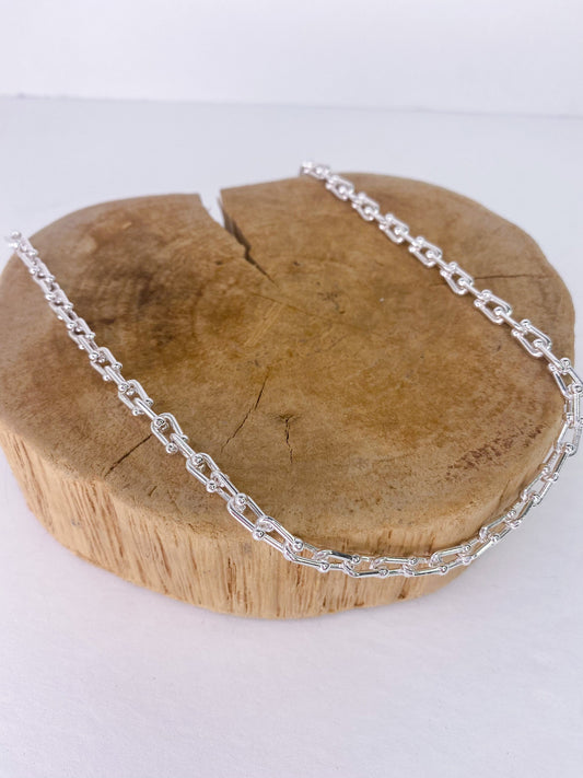 Necklaces Jace Silver Link Short Necklace
