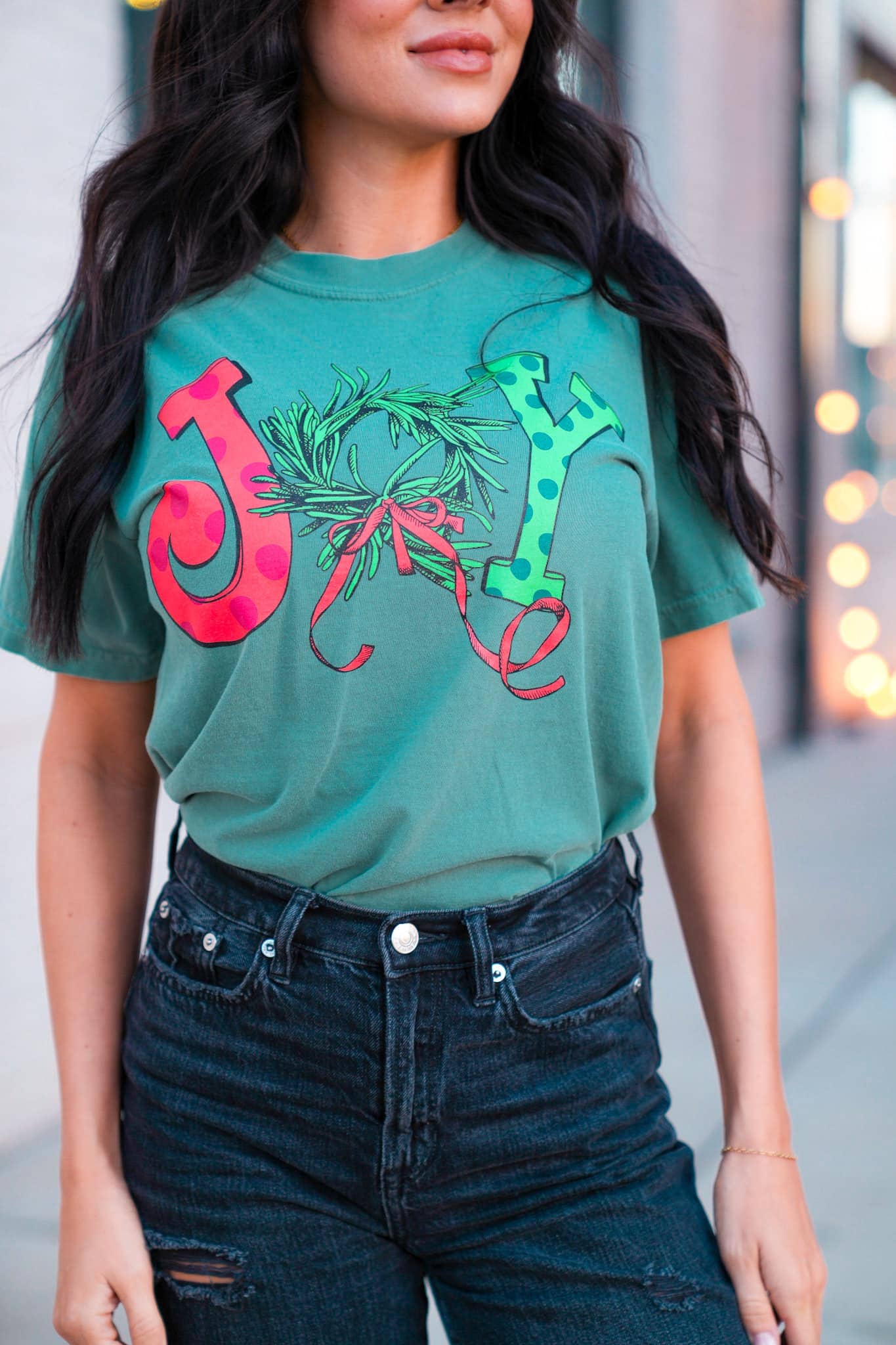 Graphic Tees Joy Short Sleeve Green