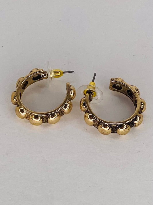 Earrings Nubby Hoop Earring Round Goldie