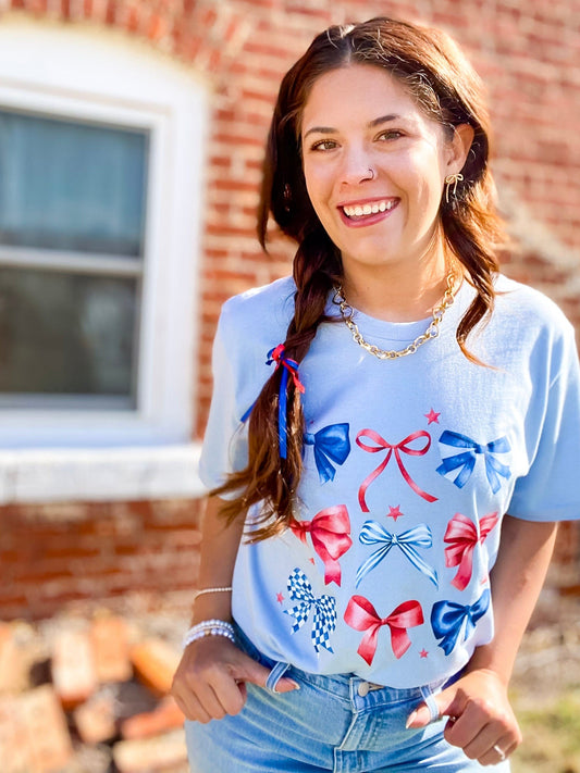 Graphic Tees Patriot Bows Tee