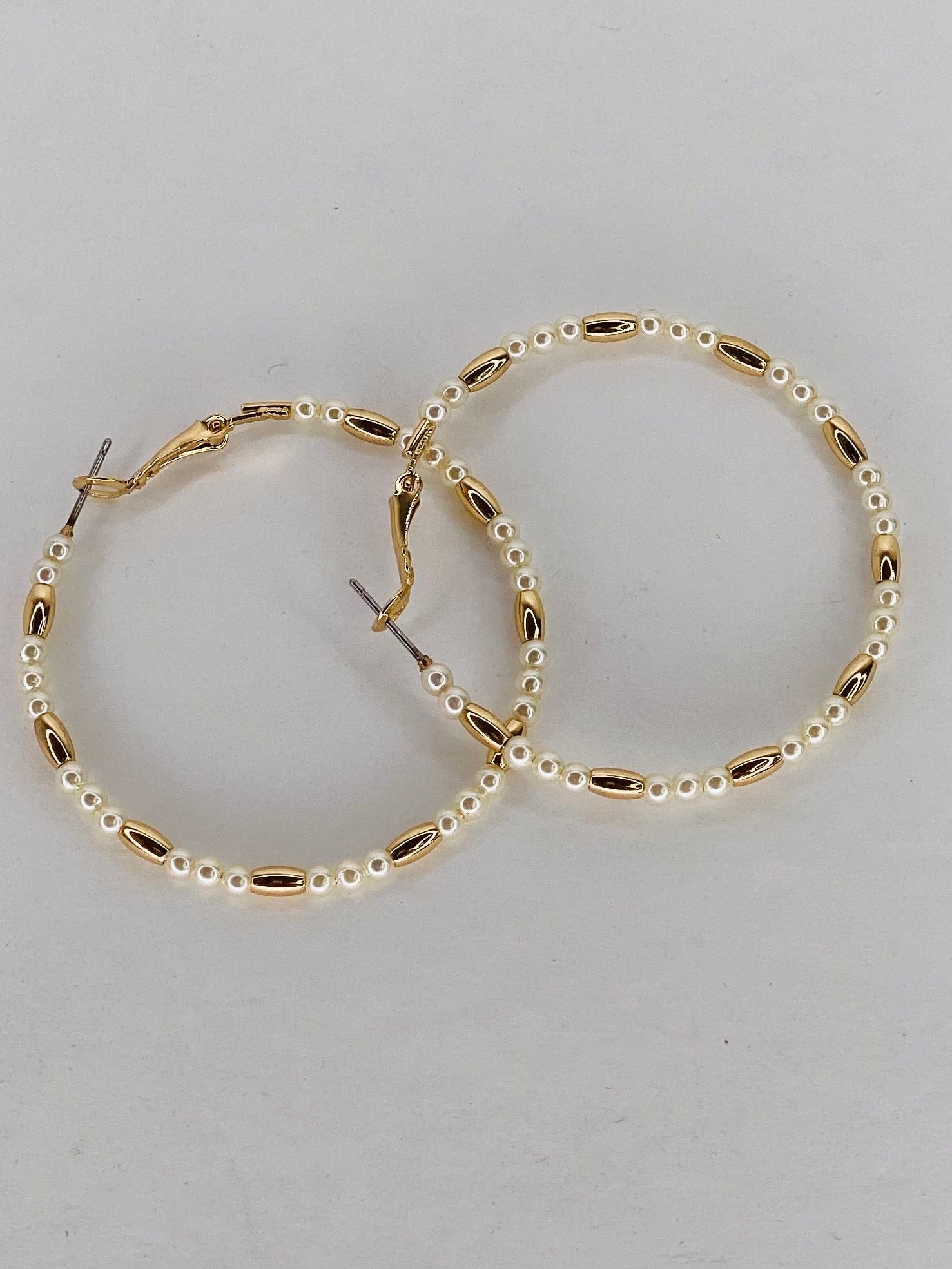 Earrings Pearl Hoop Earring