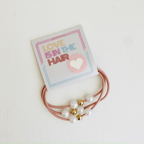 Accessories "Love is in the Hair" Hair Tie - Thank You Gift Pink