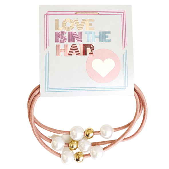 Accessories "Love is in the Hair" Hair Tie - Thank You Gift Pink