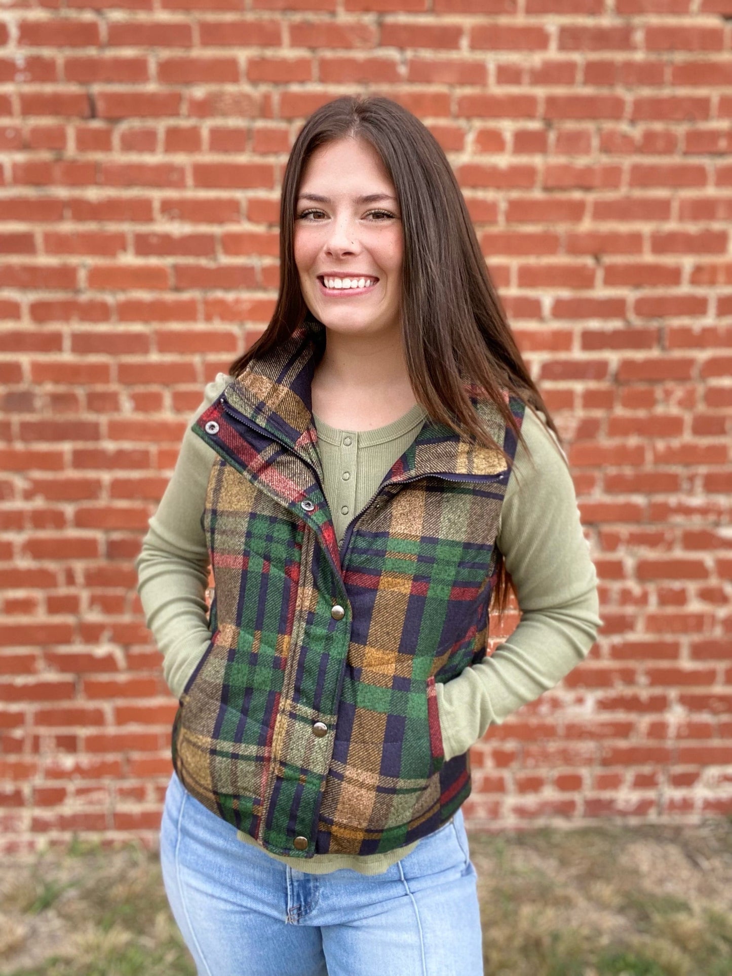 Tops Ribbed Knit Henley