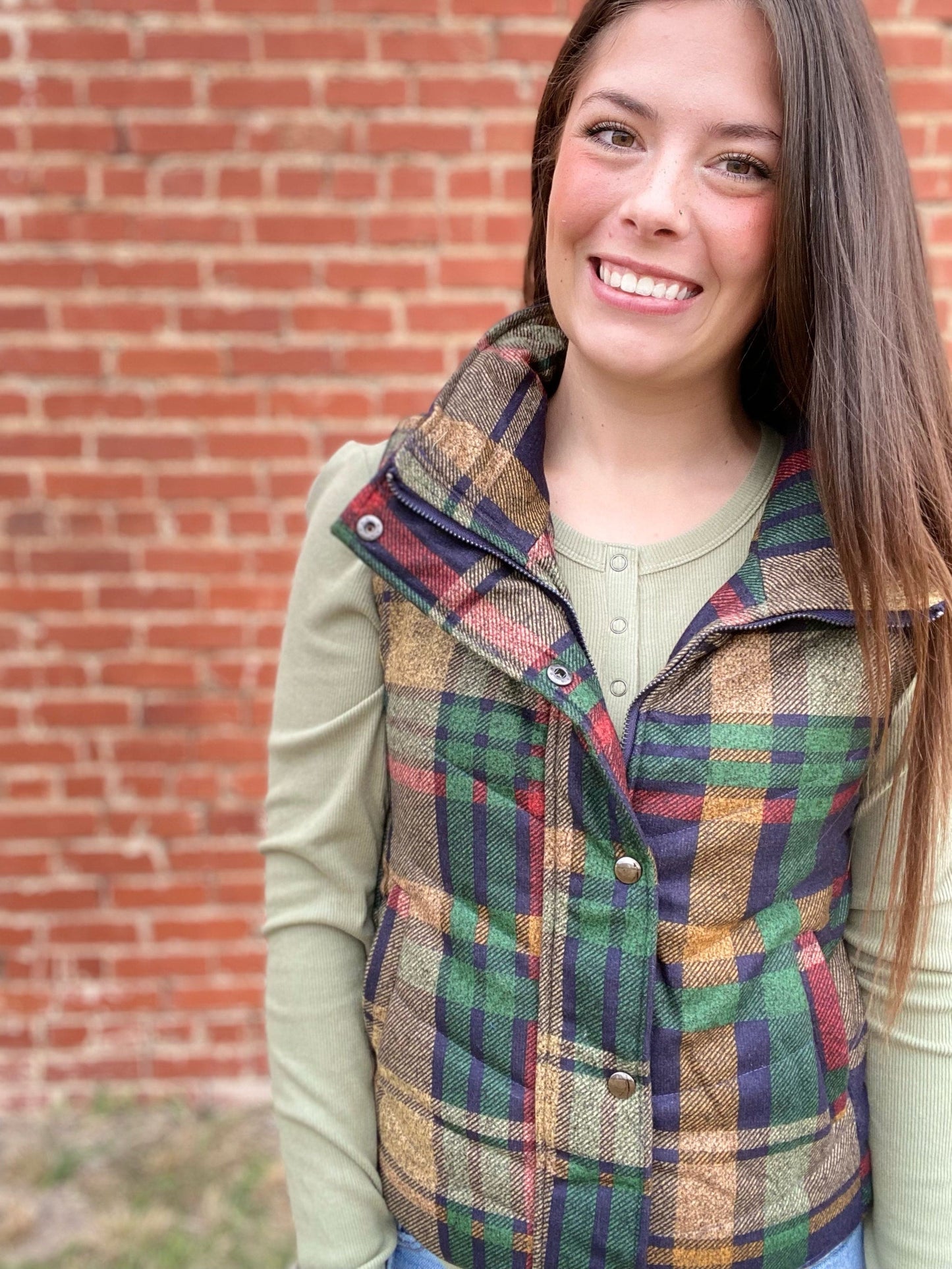 Tops Ribbed Knit Henley