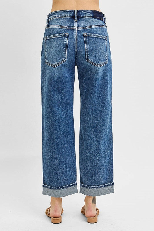 Bottoms Risen Mid Rise Boyfriend