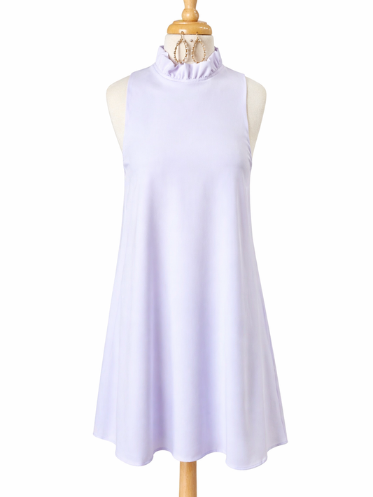 Sweet Grayce Ruffle Neck Dress