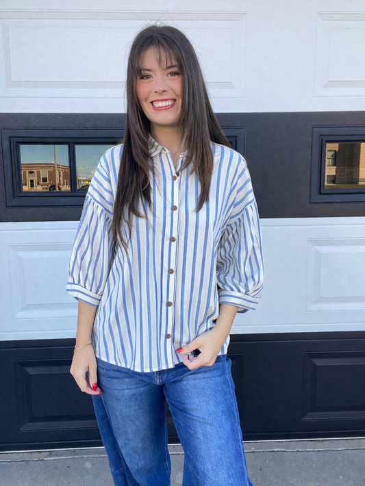 Sara Stripe Blouse