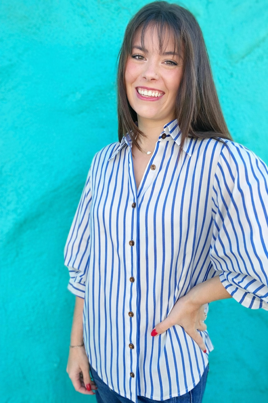 Sara Stripe Blouse