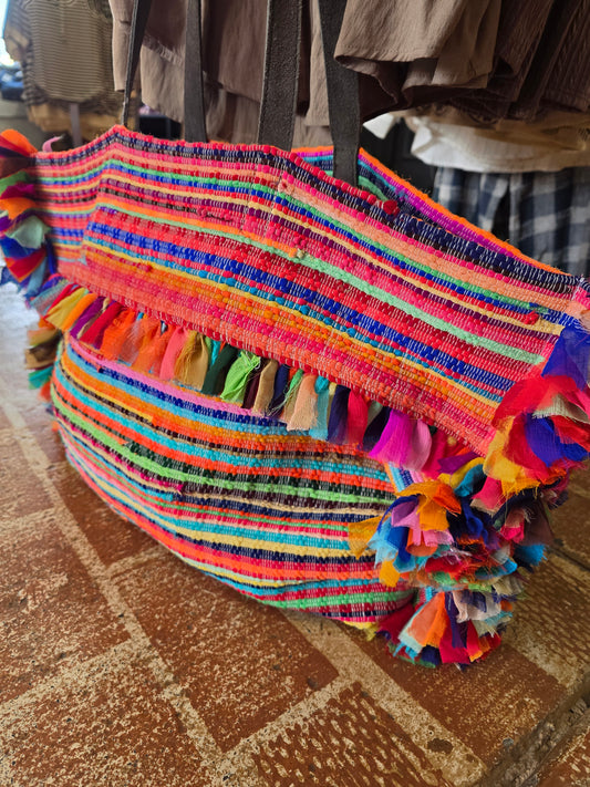 Bright Woven Tote