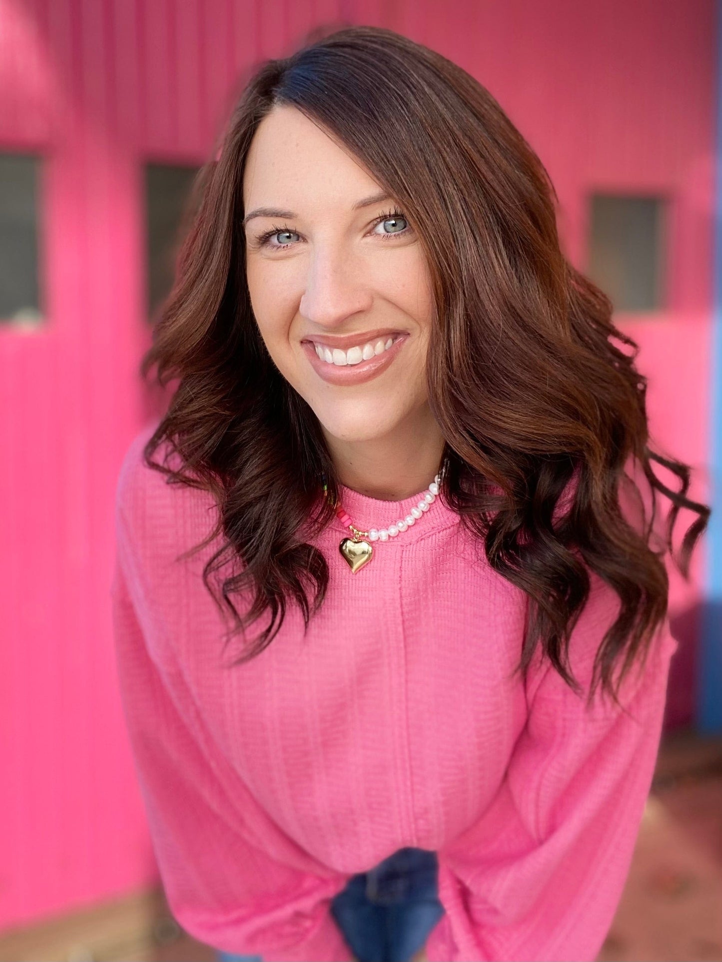 Shirts & Tops Tinny Waffle Knit Pullover- Bubblegum