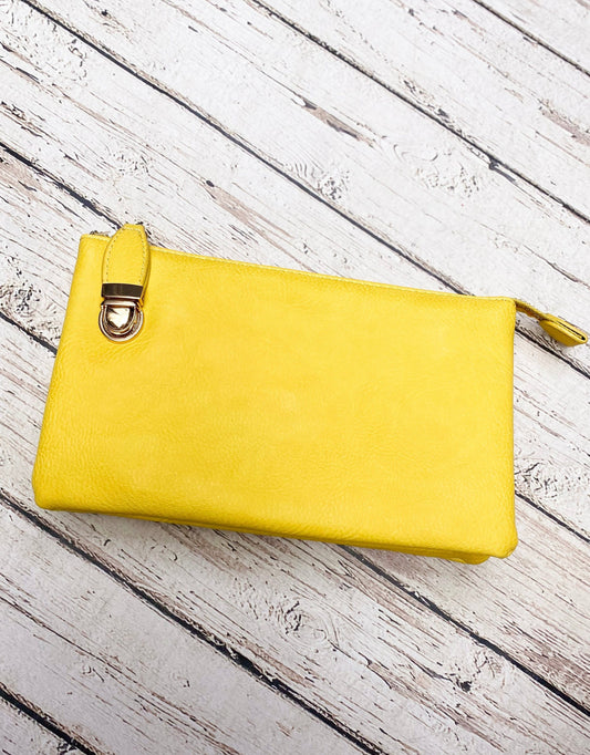 Handbags Top Zipper Crossbody Bright Yellow