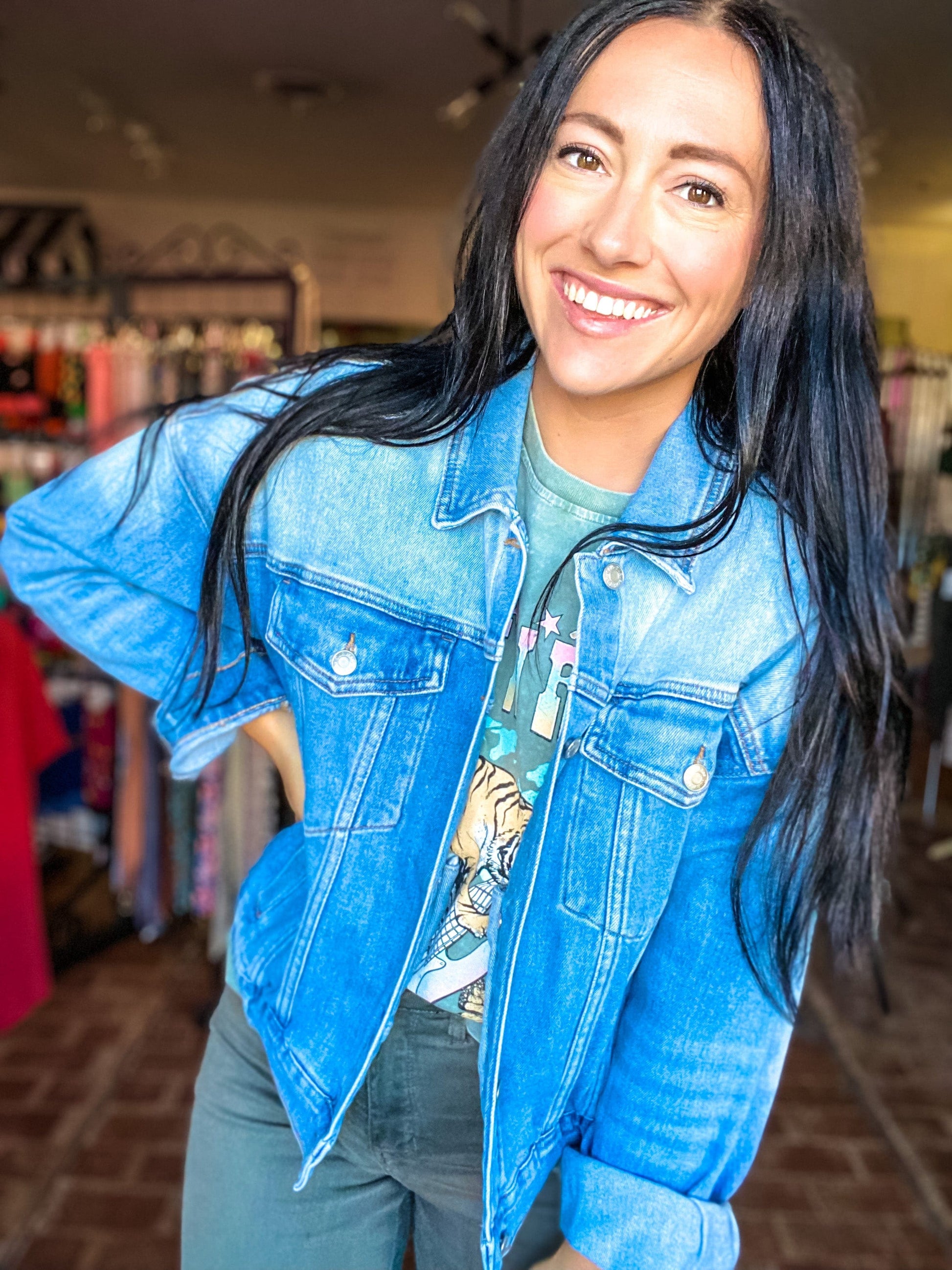 Outerwear Vintage Denim Jacket
